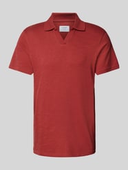 Regular Fit Poloshirt mit V-Ausschnitt von MCNEAL Rot - 27