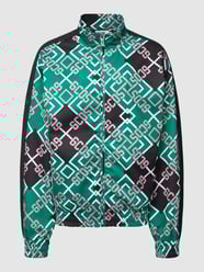 Bluza rozpinana ze wzorem z logo od GCDS Zielony - 20