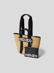 Strandtasche in Flecht-Optik von Kenzo Schwarz - 36