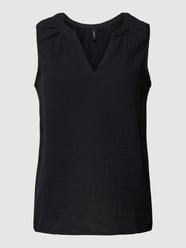 Bluzka z dekoltem w serek model ‘NATALI’ od Vero Moda Czarny - 10