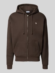 Regular Fit Sweatjacke aus Baumwoll-Mix mit Label-Stitching von REVIEW - 33