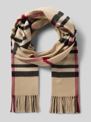 Sjaal met all-over print, model 'Cashmink' van Fraas Beige - 29