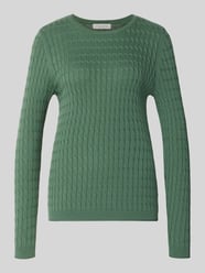 Slim Fit Strickpullover mit Zopfmuster von Christian Berg Woman - 21