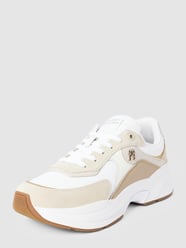 Sneaker aus Leder-Mix Modell 'CHUNKY' von Tommy Hilfiger Beige - 11