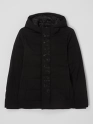 Gewatteerd jack met capuchon, model 'Orclean' van Jack & Jones Zwart - 36