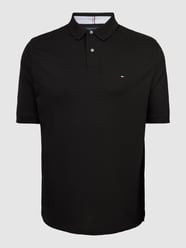 Koszulka polo PLUS SIZE o kroju regular fit z detalem z logo od Tommy Hilfiger Big & Tall Czarny - 14