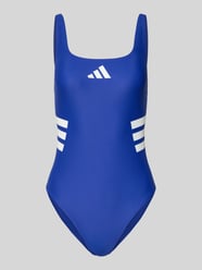 Krój slim fit kostium kąpielowy sportowy z nadruk z logo od adidas Sportswear - 4