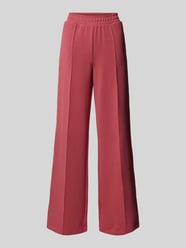 Wide Leg Sweatpants mit fixierten Bügelfalten von Christian Berg Woman Rot - 44