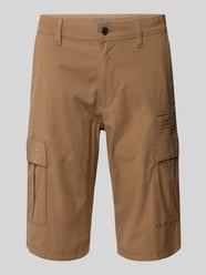 Bermudy cargo o kroju relaxed fit z mieszanki bawełny i elastanu od s.Oliver BLACK LABEL - 41