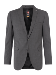 Slim Fit 2-Knopf-Sakko mit Pattentaschen Modell 'Caden' von CG - Club of Gents Grau - 36
