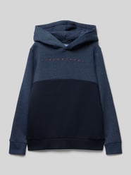 Hoodie mit Label-Print Modell 'STAR' von Jack & Jones Blau - 3