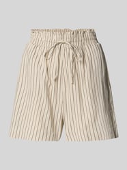 Loose fit korte broek van een mix van viscose en linnen, model 'MYMILO' - ig_xl van Vero Moda Beige - 5
