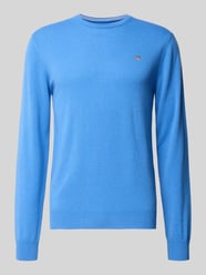 Strickpullover aus reiner Lammwolle mit gerippten Abschlüssen von Gant - 42