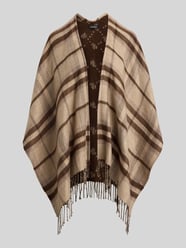 Poncho aus Wolle mit Fransenabschluss von Lauren Ralph Lauren Beige - 26