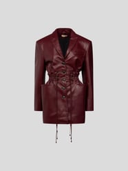 Wolljacke mit Lederbesatz von The Mannei Rot - 42