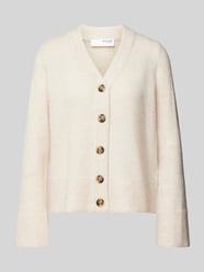 Strickjacke mit durchgehender Knopfleiste Modell 'MALINE' von Selected Femme Beige - 40