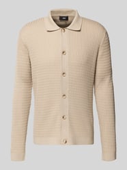 Strickjacke mit Strukturmuster Modell 'Yuris' von CINQUE Beige - 22