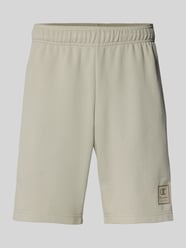 Sweatshorts mit Logo-Print Modell 'TAPE' von CHAMPION Beige - 28
