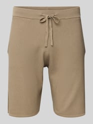 Sweatshorts mit Strukturmuster von Christian Berg Men Beige - 13