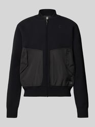 Strickbomberjacke mit Pattentaschen von G-Star Raw Schwarz - 2