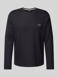 Longsleeve mit Label-Stitching von BOSS Schwarz - 3