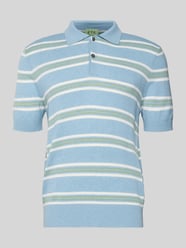 Poloshirt van katoen-lyocellmix met kasjmierdeel met geribde boorden van FTC-Cashmere - 16