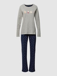 Pyjama met motiefprint van Happy Shorts Grijs / zwart - 13