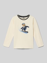 Regular Fit Longsleeve mit Teddybär-Print von Steiff - 12