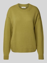 Wollen pullover met ribboorden van Christian Berg Woman Groen - 27