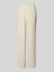 Stoffhose mit Plisseefalten Modell 'ELLIE' von Selected Femme Beige - 22