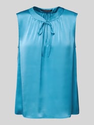Relaxed fit blousetop met druppelvormige hals van Luisa Cerano - 3