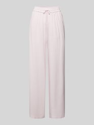 High waist stoffen broek met structuurmotief, model 'VIVA-GULIA' van Selected Femme Roze - 47