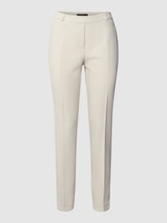 Stretchhose mit Strukturmuster von comma Weiß - 25