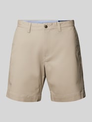 Stretch Straight Fit Shorts mit Gürtelschlaufen Modell 'BEDFORD' von Polo Ralph Lauren Grün - 46