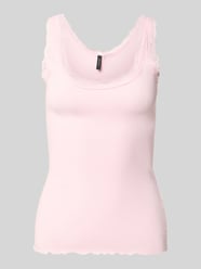 Slim Fit Tank Top aus Bio-Baumwoll-Mix Modell 'NANA' von VERO MODA Pink - 13