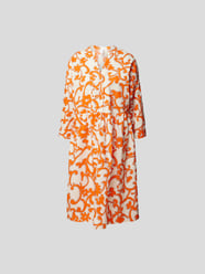 Blusenkleid mit Allover-Muster von Lu Li Lina Orange - 9