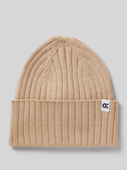 Beanie mit Label-Detail Modell 'Adela' von OPUS Beige - 4