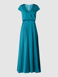 Abendkleid aus Satin  von Unique Blau / Türkis - 44