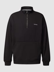 Sweatshirt mit kurzem Reißverschluss Modell 'QUARTER ZIP' von Calvin Klein Underwear Schwarz - 37