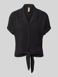 Regular Fit Bluse aus Viskose mit Knotendetail Modell 'RADIA' von Soyaconcept - 34