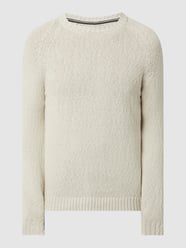 Pullover aus Baumwoll-Leinen-Mix von Marc O'Polo Weiß - 36