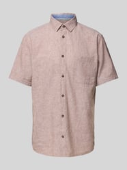 Regular fit linnen overhemd met korte mouwen van Tom Tailor Beige - 24