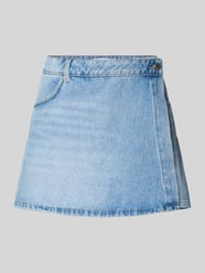 Jeansowy skort w jasnoniebieskim spraniu od REVIEW - 1