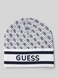 Czapka z dzianiny z wyhaftowanym logo model ‘SEVYN’ od Guess - 36