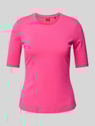 T-Shirt mit geripptem Rundhalsausschnitt Modell 'Darnelia' von HUGO - 2