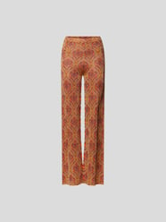 Marlenehose mir floralem Allover-Muster von Rabanne Orange - 24