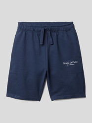 Sweatshorts aus Baumwolle mit Eingrifftaschen von Marc O'Polo Blau - 25
