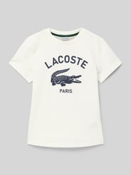 T-Shirt mit Label-Print und Rundhalsausschnitt von Lacoste - 22