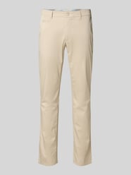 Regular Fit Chino mit Strukturmuster Modell 'FABIO' von Brax Beige - 20