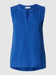 Top met bandjes en V-hals. van s.Oliver RED LABEL Blauw - 43